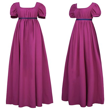 Bridgetown cos retro regentkjole høj talje bal kjole victoriansk te kjole