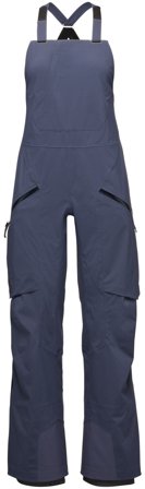 Black Diamond Factor Bibs naisten haalari/toppahousut, Charcoal - Haalarit