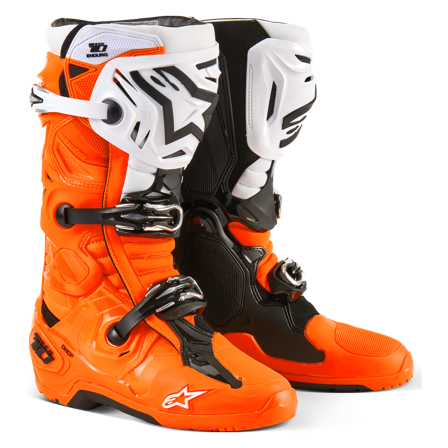 Alpinestars Tech 10 Enduro Boots Fluo Orange/Black/White 45.5