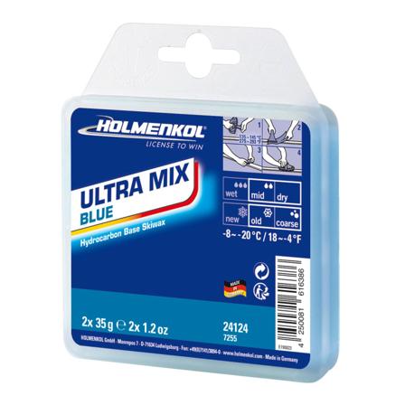 Holmenkol Ultramix Blue 2x35g ski wax Blue OneSize