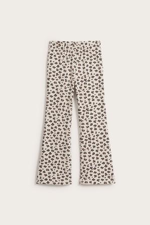 Lämpimät alaspäin levenevät leggingsit | Beige | Lapset | Kappahl