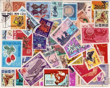 Vietnam, Syd - 45 forskellige - Stemplet