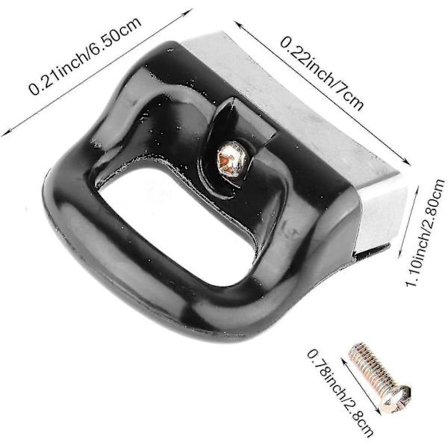 Trykkoker Håndtak Sidehåndtak Erstatningshåndtak Sett for Grytelokk Universal Grytehåndtak Svart for Stekepanner Trykkoker Kokesett med 2