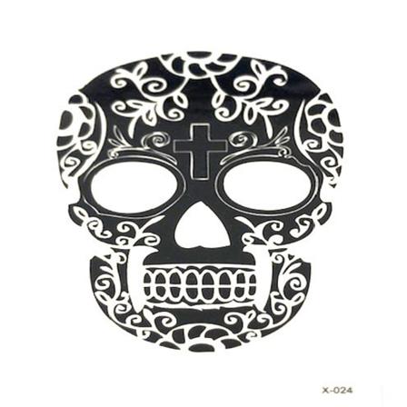 Tillfällig Tatuering 10x5cm - Halloween Special! Day Of The Dead