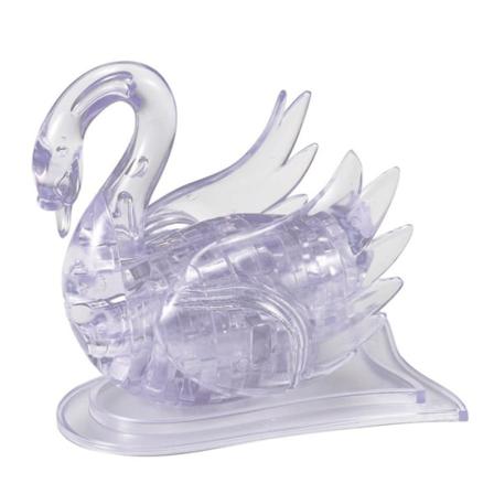 Robetoy Crystal Puzzle Pussel 3d Swan Svan Clear 44st Bitar