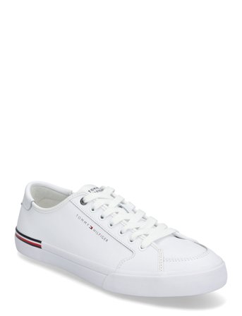Tommy Hilfiger Core Corporate Vulc Leather - White - 41