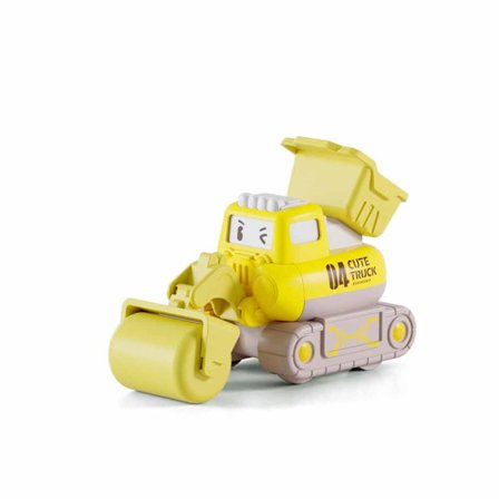 Paina-leluauto, ABS-lelu, vihreä kaivinkone