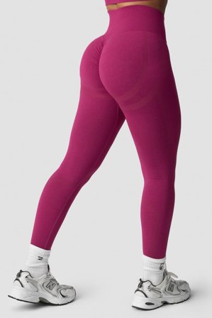 ICANIWILL - Rush Seamless Tights Magenta Rose Melange - Träningstights - Dam - Träningskläder från ICIW