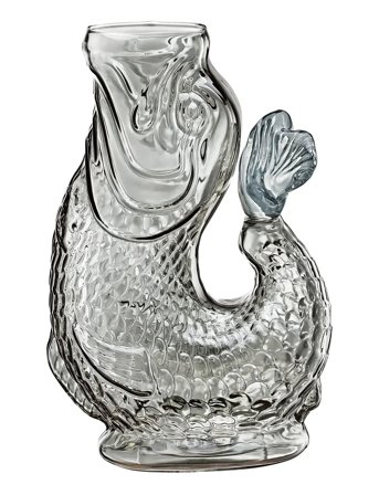 cilio | Vandkaraffel Fisk, Grå, Glas, Nemo | 1 L