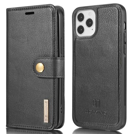 DG.MING For iPhone 13 Stylish Wallet Case - Black