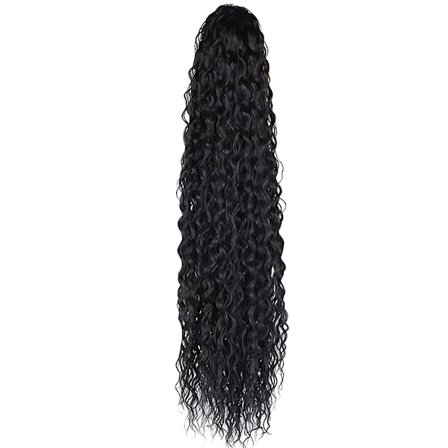 Svart parykk Afro hestehale Naturlig hår hestehale parykk Hestehale wrap Hestehale extensions Hestehale hårstykke