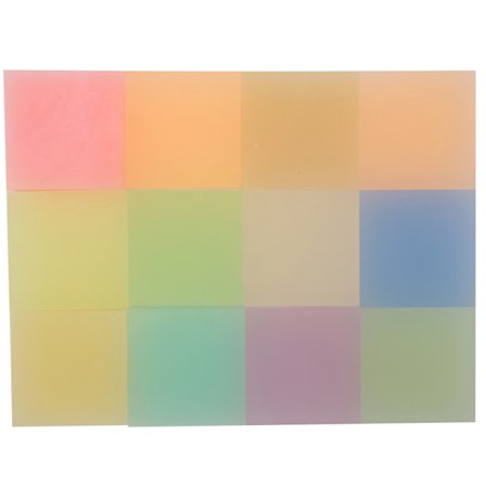 12 stk. gummi blok gravering semi-transparent gummi stempel udskæring blok 5x5x1cm