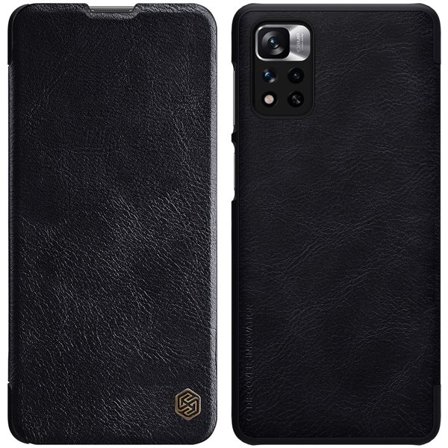Nillkin Qin Case för Xiaomi Redmi Note 11 Pro+/Pro & Mi11i HyperCharge Flip Case Svart
