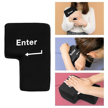 Kannettava paineenpurku USB-suuri Enter-näppäin palautusnäppäin tyyny toimistoille tuuletuslelut