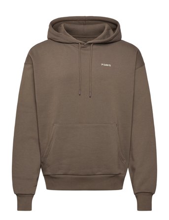 7 DAYS Active Organic Graphic Hoodie - Brown - XXL