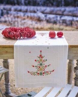 Stickpackung Tischläufer Weihnachtsbaum