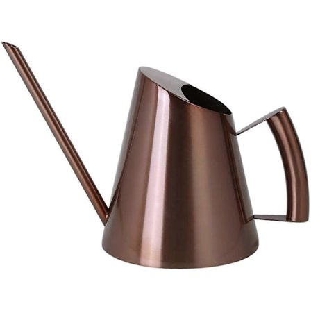 Vanningkanne i rustfritt stål med lang smal tut, hageplanter blomsterverktøy, ideelt for hjem, hage, balkong, kontor, bonsai, etc (400ml, kobber)