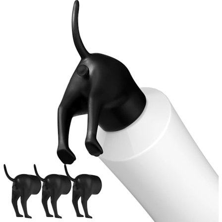 3-pak bajsende hundenumse tandpastahætte, sjov tandpastadispenser, kreativ tandpastahætte, bajsende tandpastatube, tandpastapresser, tandpasta