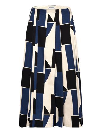 Funkkis Sermi Skirts Pleated Skirts Marineblå Marimekko*Betinget Tilbud