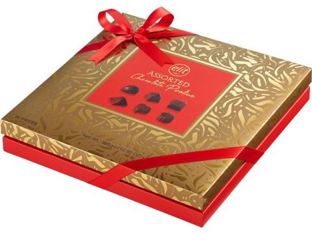 Ventura Choklad Gourmet Collection Assorted Pralines Gold ask 365g - Lyreco - Kök och servering - Ätbart - Godis och choklad