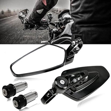 Moottoripyörän muokattu jousi tuuli kahvan tulppa taustapeili sähköajoneuvon peruutuspeili heijastin