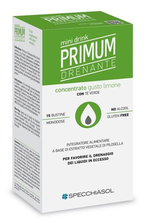 Primum Drenante Gusto Limone Minidrink 15 Bustine