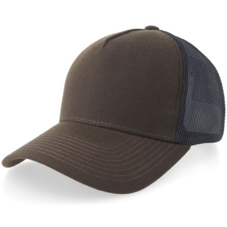 Equip - Brun trucker Keps - Blank Brown/Black A-frame Trucker @ Hatstore