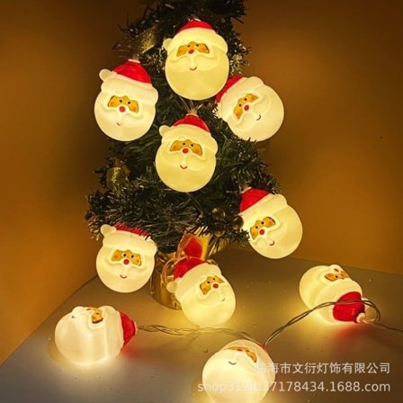 1 st 1,5 m Ljusslinga Juldekoration Jultomte Form Gåva Nattlampa Ljusslinga Utan Batterier För Vardagsrum