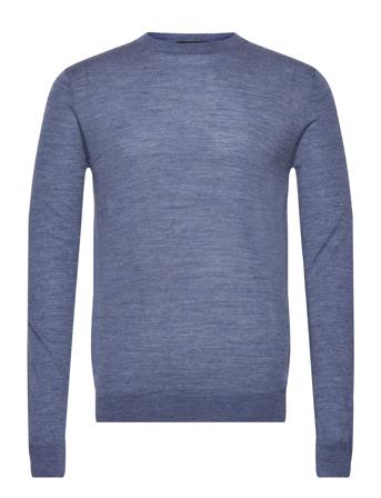 Charlesbb Crew Neck Tops Knitwear Round Necks Blue Bruuns Bazaar
