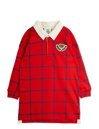 Mini Rodini E.t Patch Rugby Dress - Red - 128/134