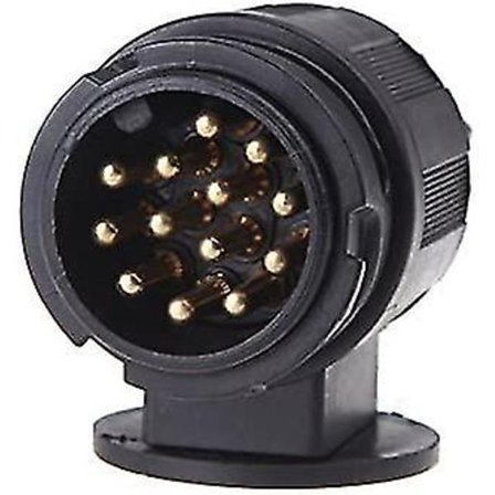 Trailer Adapter Truck Interface RV Strømkabel Stik Vandafvisende Stik Elektrisk Stik Stikkontakt Konverter Stik (sort) (1 stk)