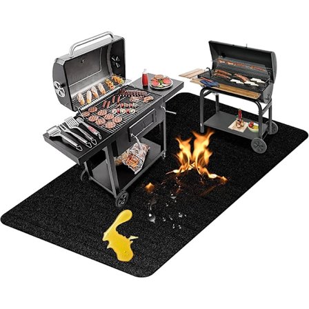 Silikon Grillmatte Høy Temperaturbestandig Utendørs Flammehemmende Matte