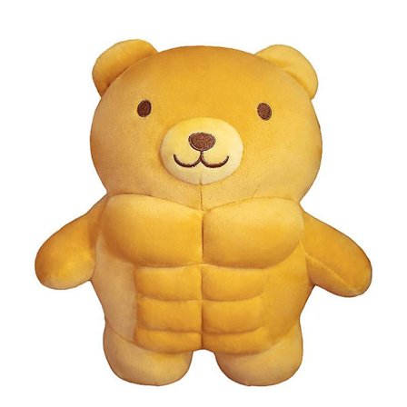 30cm Muscle Bear Kudde Plysch Toy-björn