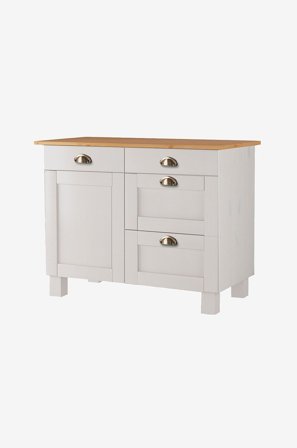 Loft24 - Opbevaringsskab Toscana Kit 4 skuffer - Hvid - Skabe - Fra Homeroom