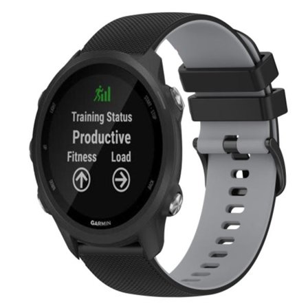 För Garmin Forerunner 245 Music 20 mm rutigt tvåfärgat watch
