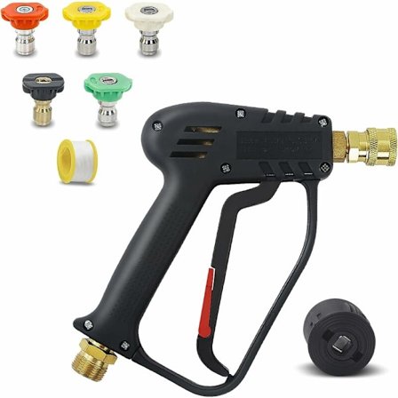 4000 PSI högtryckstvättpistol med slang M22 14MM hane, Nilfisk snabbkoppling, tvättpistol kåpa