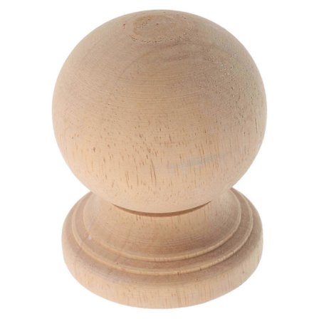 Ufærdig Træ Baluster Topkugle Trappesøjle Topper Kugle Sengestolpe Hætte Rustikke Lampeskærm Fittings Til DIY Møbler [DB]