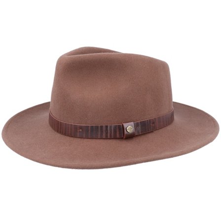 Stetson - Braun fedora Hut - Outdoor Western Woolfelt 67 Brown Fedora @ Hatstore