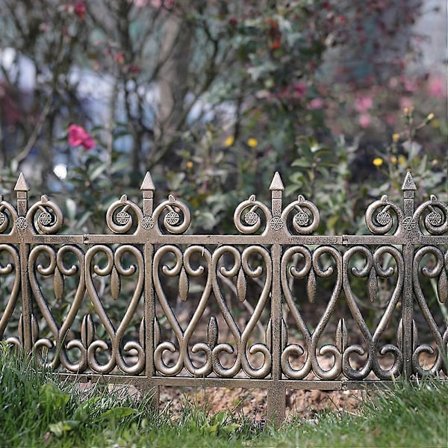 3 stk Hagegjerde Landskapsgrenser Blomsterdekor Plast Blomsterbed Kontroll Dekor Terrasse Plen Kanting Dekorasjon Dcor