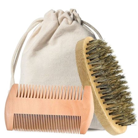 Miesten parranhoitosetti saksilla, harjalla, taitettavalla kammalla, parranajotarvikkeilla kasvojen hiustenhoitoon, matka- ja kotikäyttöön