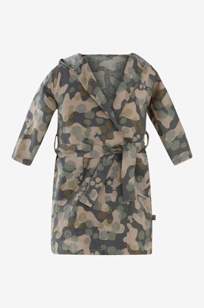 Jotex - Mini Badekåpe i Lin 98/104 Cl Mørk grønn - CARA - Kjøp Badekåper & babycaper hos Jotex