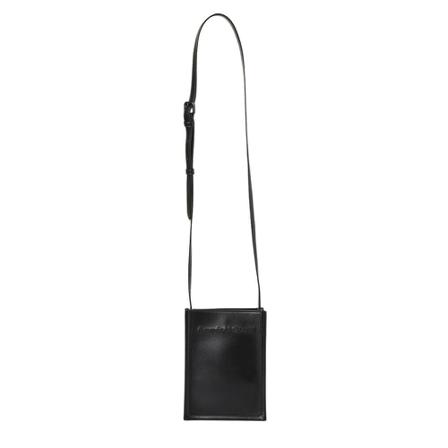 Alexander McQueen Embroidered-Logo Mini Crossbody Tas , Zwart , Heren , Maat: ONE Size Schoudertassen