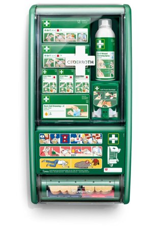 Cederroth 51011026 Førstehjælpsstation sår eller forbrændinger, Førstehjælp