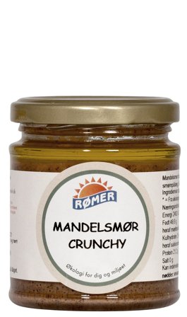 Rømer Mandelsmør crunchy glutenfri Ø 170 g, Helse & Madvarer, Smørepålæg, Mandelsmør