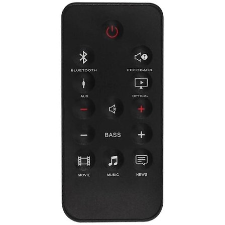 Trådløs fjernbetjening kompatibel med Cinema SB150 lydsystem afspiller controller sort-Perfet