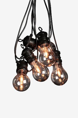 Jotex - Startset E27 10 LED utbytbar Svart - Köp Utebelysning hos Jotex