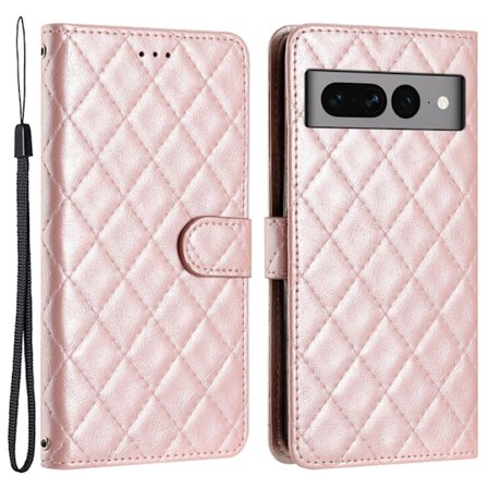 Toimiva rombinen lompakkokotelo Google Pixel 8 Pro - Pinkki