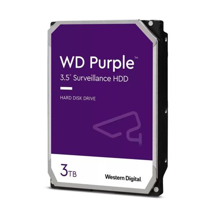 WD Purple WD33PURZ - harddisk - 3 TB - overvåkning - SATA 6Gb/s