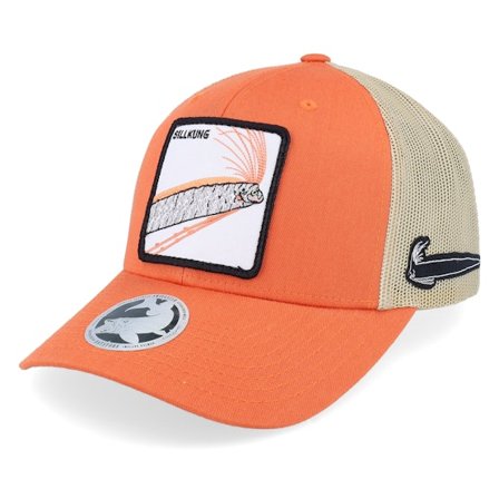 Skillfish - Orange - trucker - Cap - Sillkung Retro 2-tone Rustic Orange/Khaki Trucker - Hatstore
