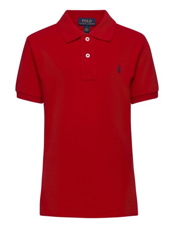 Ralph Lauren Kids Cotton Mesh Polo Shirt - Red - 117-123